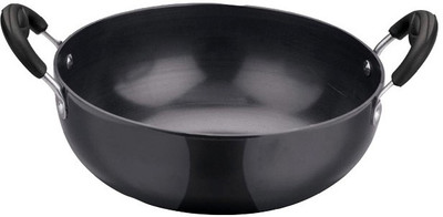 

Vaartha Hard Anodised Kadhai 20 cm(Hard Anodised, Non-stick), Black