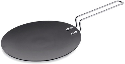 

Kitchen Essentials Tawa 27 cm diameter(Aluminium), Black