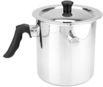 

Wonderchef Milk Milk Pan 13 cm diameter(Stainless Steel, Non-stick, Induction Bottom), Black;silver
