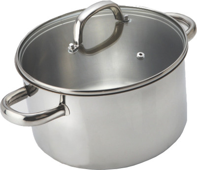 Alda Impact Bonded Stainless Steel Casserole with Lid Pot 3 L(Stainless Steel, Induction Bottom) Alda Impact Bonded Stainless Steel Casserole with Lid Pot 3 L(Stainless Steel, Induction Bottom)