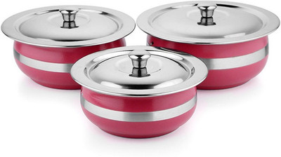 

Kitchen Krafts Colpink Handi 3 L(Stainless Steel, Induction Bottom), Pink