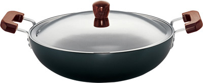 

Hawkins Futura Hard Anodized Deep-Fry Pan 7.5 L 360 mm Kadhai 36 cm with Lid(Hard Anodised, Non-stick), Black