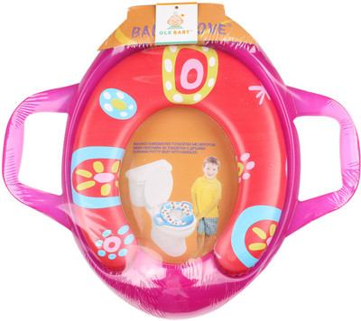 

Ole Baby Jumbo Soft Cushion Jolly Potty Trainer Seat Assorted Potty Seat(Red, Pink)