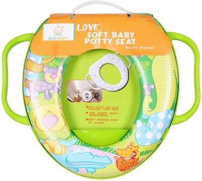 

Ole Baby Jumbo the Lion With His Jungle Friends, Padded, Soft, and Durable,Full Cushion Assorted Potty Seat(Green)