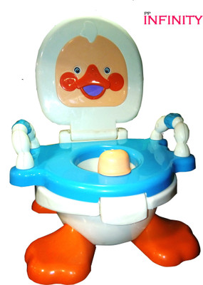 

PP Infinity Duck Potty Seat Potty Seat(White, Orange)