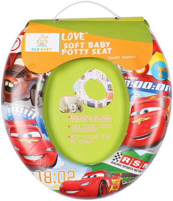 

Ole Baby Lightning Mc Queen of the Movie Cars, Padded, Soft, and Durable,Full Cushion Assorted Potty Seat(Red)
