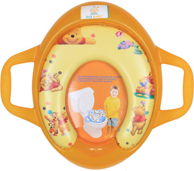 

Ole Baby Winnie the pooh With Piglet,Tigger, Padded, Soft, and Durable, Cushion Jumbo Trainer With Handle Potty Seat(Yellow)