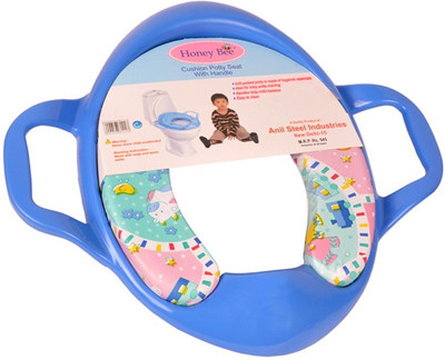

Honey bee Cushioned seat with Handle Potty Seat(Blue)