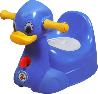 Sunbaby Squeaky Duck trainer Potty Seat(Blue) at flipkart