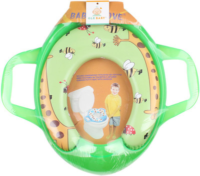 

Ole Baby Jumbo Soft Cushion Green Giraffee Potty Trainer Seat Assorted Potty Seat(Green)