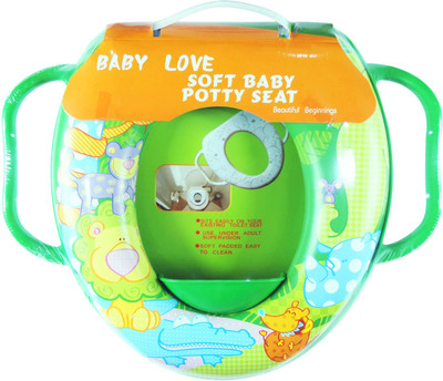 

Ole Baby Soft Baby Zoo Animal Prints With Side Handle Potty Seat(Multicolor)