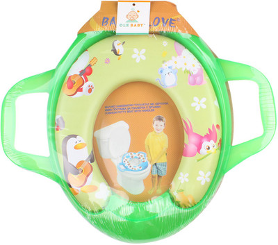 Ole Baby Jumbo Soft Cushion Guitar Penguine Potty Trainer Seat Assorted Potty Seat(Green)