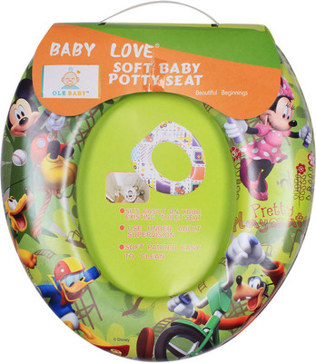 

Ole Baby Mickey Mouse Padded, Soft, and Durable,Full Cushion Trainer Potty Seat(Green)