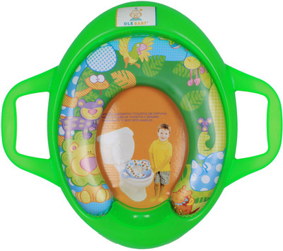 

Ole Baby Jumbo the Lion With His Jungle Friends, Padded, Soft, and Durable, Cushion Jumbo Trainer With Handle Potty Seat(Green)