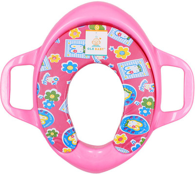 

Ole Baby Beautiful Bunny Flower Padded, Soft, and Durable,Full Cushion Assorted Trainer With Handle Potty Seat(Pink)