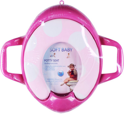

Ole Baby Soft Baby Big Polka Dots With Side Handle Potty Seat(Multicolor)