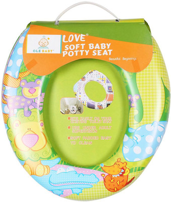 

Ole Baby Jumbo the Lion With His Jungle Friends, Padded, Soft, and Durable,Full Cushion Assorted Potty Seat(Green)