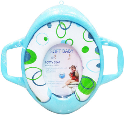 

Ole Baby Bubble Print Soft Baby Potty Seat(Blue)
