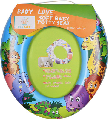 

Ole Baby Lion and His Friends Padded, Soft, and Durable,Full Cushion Trainer Potty Seat(Blue)