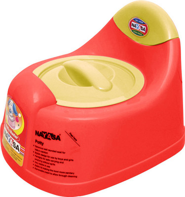 NAYASA Gold Dust Baby Traning Lid Potty Seat(Red)