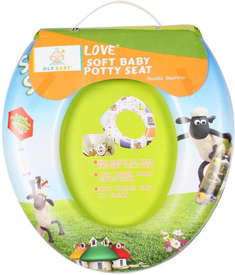 

Ole Baby Flying and Skating Shawn the sheep, Padded, Soft, and Durable,Full Cushion Assorted Potty Seat(Blue, Green)