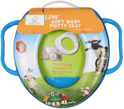 

Ole Baby Flying and Skating Shawn the sheep, Padded, Soft, and Durable,Full Cushion Assorted Potty Seat(Blue)