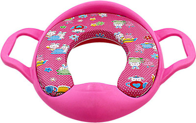 

DealBindaas Cushioned Potty Seat With Handle Pink Potty Seat(Pink)