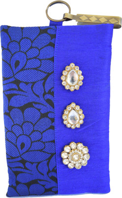 

Mahadev Exports Diamond brooch hooked mobile cover Mobile Pouch(Gold)