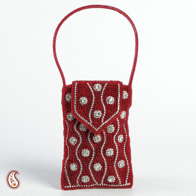 

Aapno Rajasthan Sparkling Cover Mobile Pouch(Red)