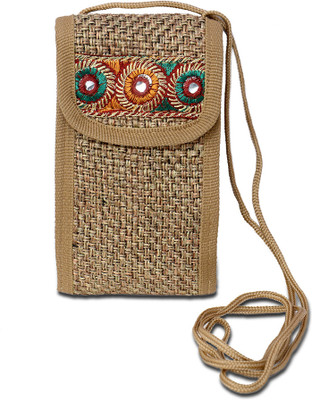 

Arshia Ethnic Mobile Pouch(Beige)