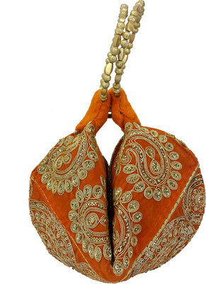 

X-WELL Fancy Pouch Potli(Orange)