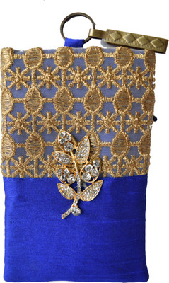 

Mahadev Exports Diamond Haf and Haf Hooked mob Cover Mobile Pouch(Blue)