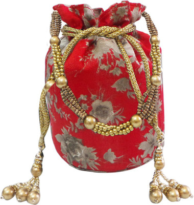 

Bhamini Floral Print Potli(Multicolor)