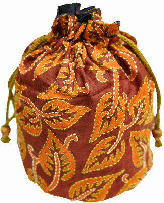 

The India Craft House Kutch Emboidered Potli(Multicolor)