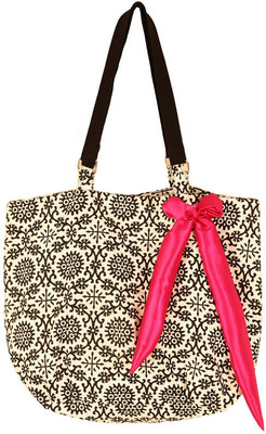 

Bag Factory White Flower Jholi Potli(White)