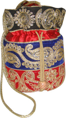 

AADOO Handmade Designer MultiColor Potli Bags Potli(Multicolor)