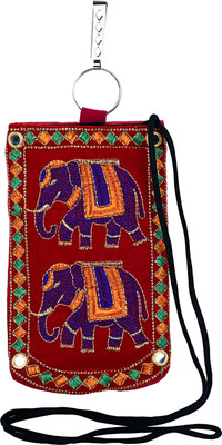 

Magnus Embroidered Pouch(Red)