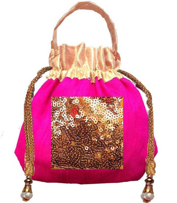 

Creative India Exports Women Purse Potli(Pink)