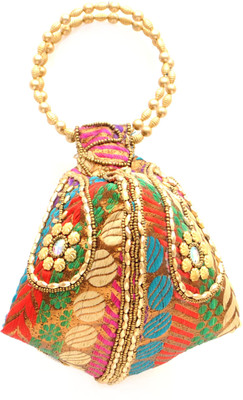 

Galz4ever Handmade Decorative Potli Bag. Potli(Multicolor)