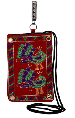 

Magnus Embroidered Pouch(Maroon)