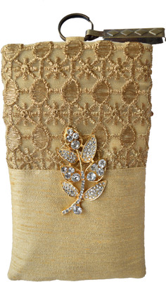 

Mahadev Exports Diamond Haf and Haf Hooked mob Cover Mobile Pouch(Beige)