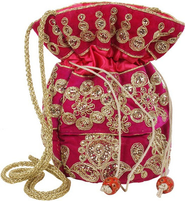 

Purpledip Ethnic Potli(Pink)