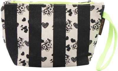 

Kanvas Katha Pouch Wristlet(White)