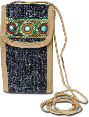 

Arshia Ethnic Mobile Pouch(Blue)