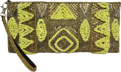 

Kawaii Yellow Pom Zipper Pouch(Gold)