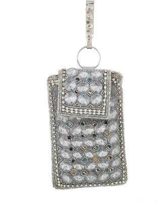 

Vama Fashions Net Designed Mobile Pouch(Silver)