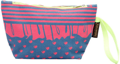 

Kanvas Katha Pouch Wristlet(Pink)