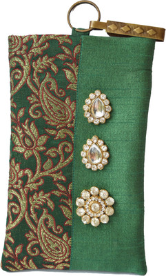 

Mahadev Exports Hooked Diamond Brooch mob Cover Mobile Pouch(Multicolor)
