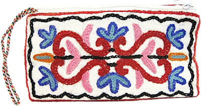 

Muccasacra Kashmiri Embroidery Hand made Designer Pouch(Multicolor)