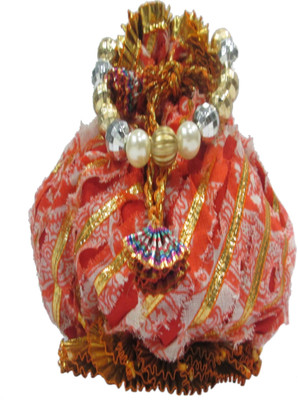 

I Am For You PB31 Potli(Red, Gold), Gold;red